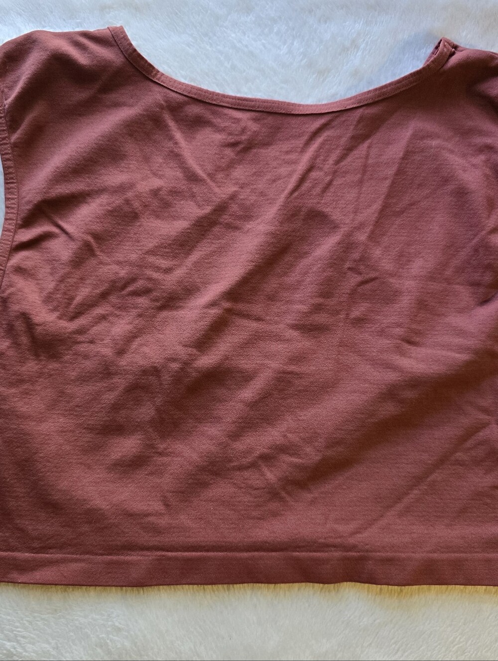 NWT Intimately Free Free People Split Top Bralette Cropped Rust, Sz M/L - Picture 4 of 5
